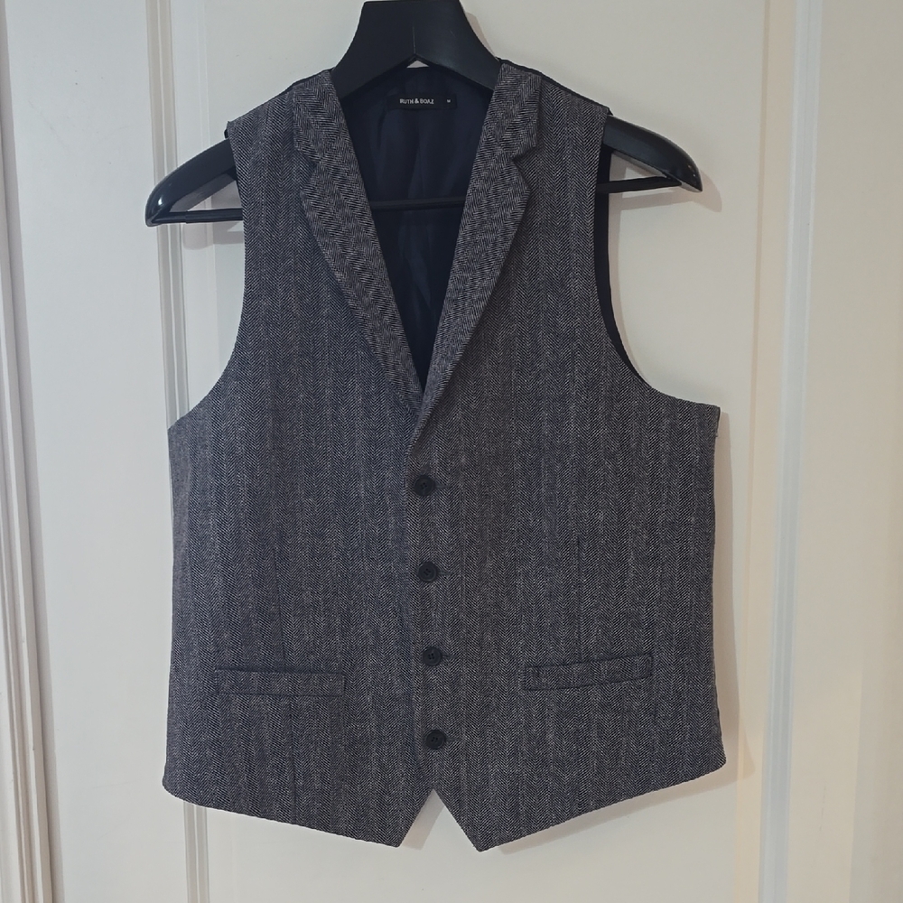 Men's Gray Blazer Vest